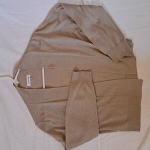 Gold knit Calvin Klein bolero sweater cardigan